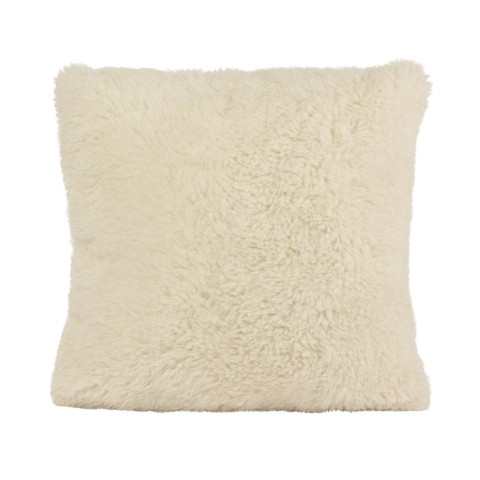 CUSCINO PELUCHE BIANCO 45X45
